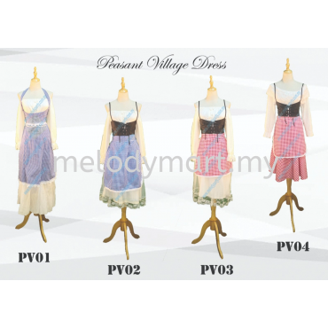 Peasant Village Dress Pv01-03