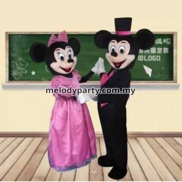 Mickey Pink Boa Tie